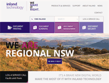 Tablet Screenshot of inlandtechnology.com.au